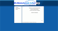 Desktop Screenshot of kfz-meisterbetrieb-seifert.de