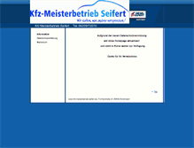 Tablet Screenshot of kfz-meisterbetrieb-seifert.de